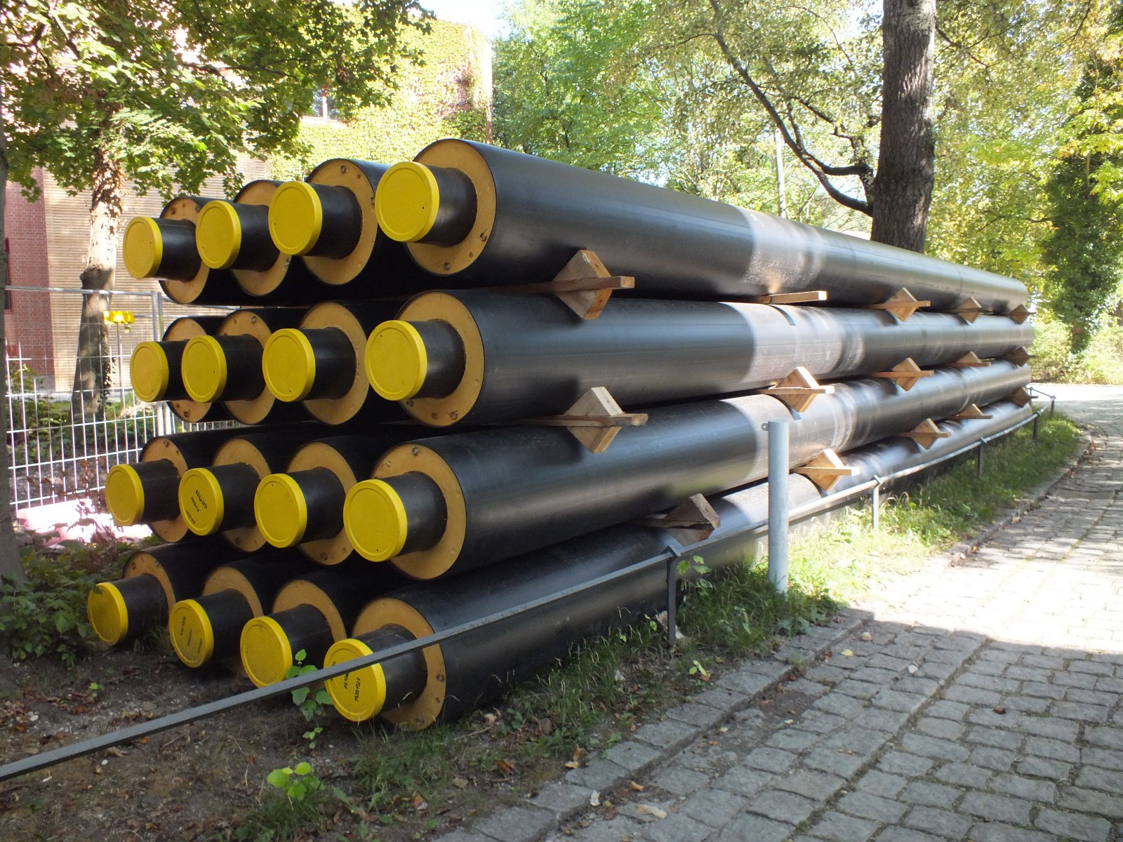 Rohre zur Fernwärme