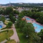 Luftaufnahme von Freibad