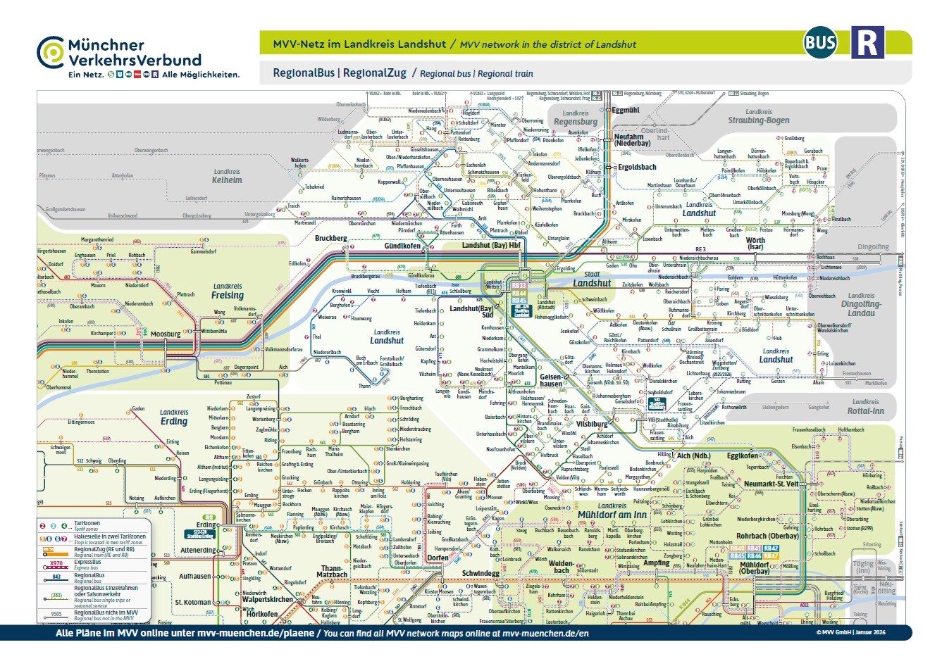 Bild MVV Netz im Landkreis Landshut MVV Netz im Landkreis Landshut