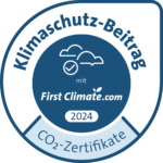 Siegel Klimaschutz-Beitrag First Climate