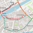 Linienführung der Stadtbusse während Bauarbeiten Am Alten Viehmarkt