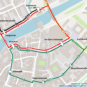 Linienführung der Stadtbusse während Bauarbeiten Am Alten Viehmarkt