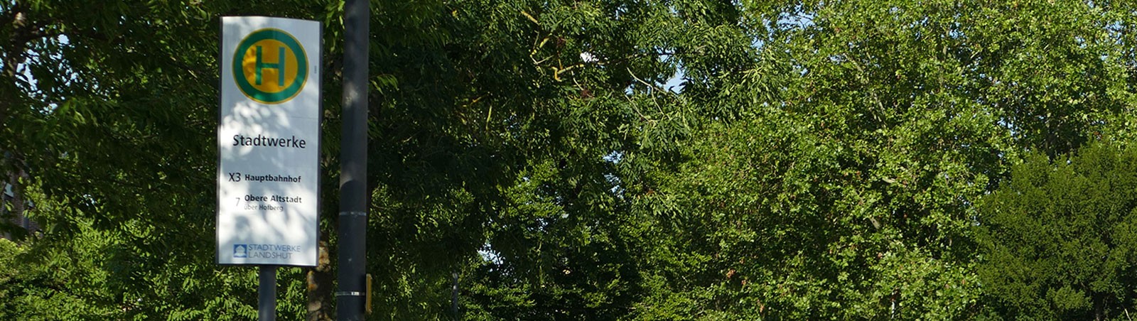 Bushaltestelle der Stadtwerke Landshut