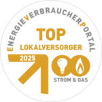 Siegel Toplokalversorger 2025 für Strom und Gas